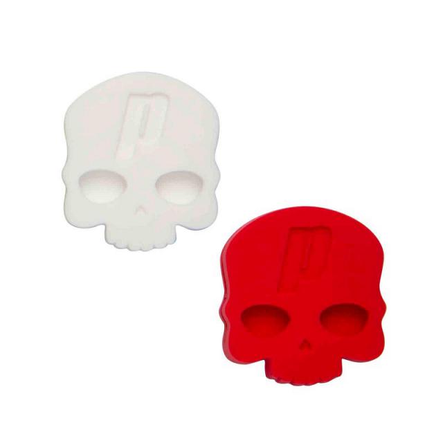 Prince Hydrogen Skull-Damp Vibration Dampener 2-Pack Red / White